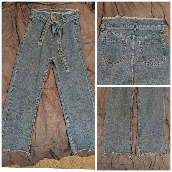 2/$18 Drop crotch jeans with removable belt - Picture 1 of 6